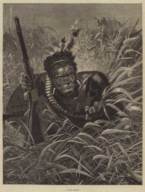En Zulu-speider av Richard Caton Woodville junior