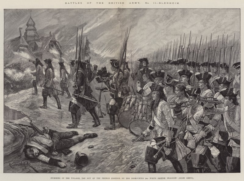 Slag fra den britiske hæren, Blenheim av Richard Caton Woodville junior