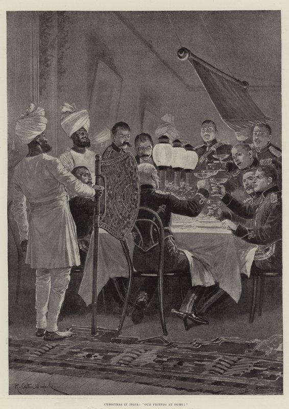 Jul i India, våre venner hjemme! av Richard Caton Woodville junior