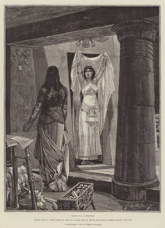 Cleopatra, av H Rider Haggard av Richard Caton Woodville junior