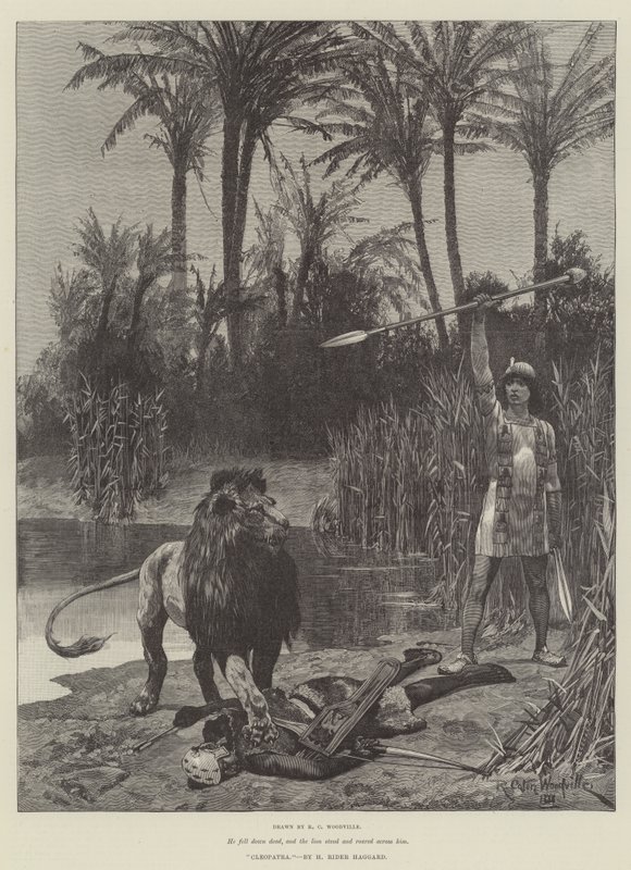 Cleopatra, av H Rider Haggard av Richard Caton Woodville junior