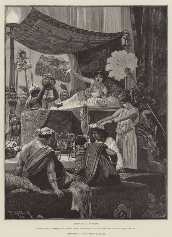 Cleopatra, av H Rider Haggard av Richard Caton Woodville junior