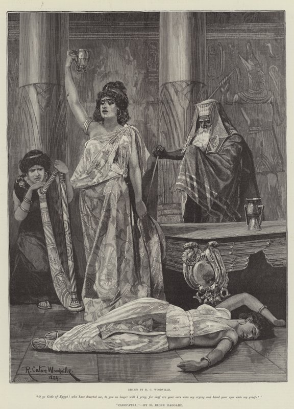 Cleopatra, av H Rider Haggard av Richard Caton Woodville junior