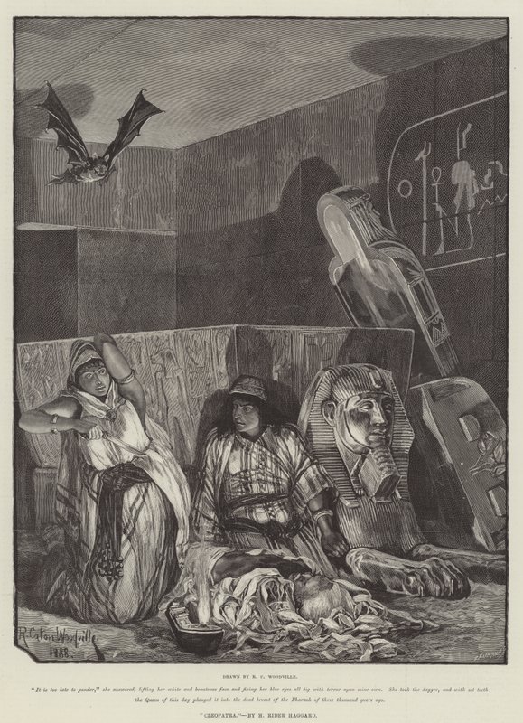 Cleopatra, av H Rider Haggard av Richard Caton Woodville junior