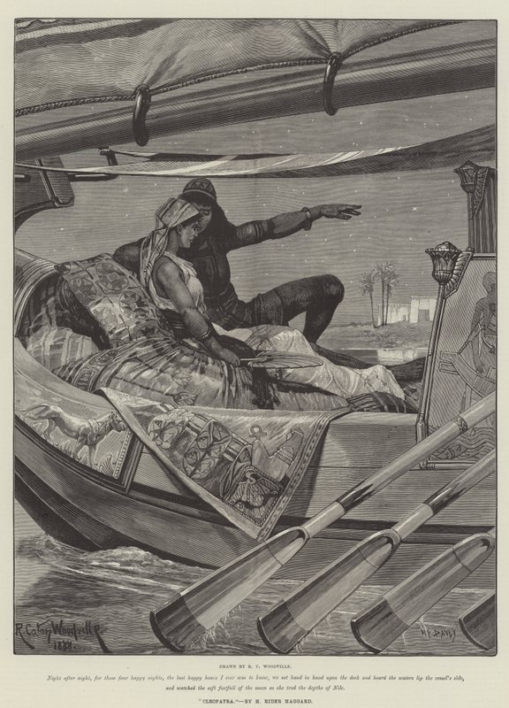 Cleopatra, av H Rider Haggard av Richard Caton Woodville junior