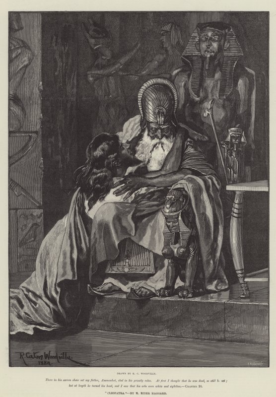 Cleopatra, av H Rider Haggard av Richard Caton Woodville junior