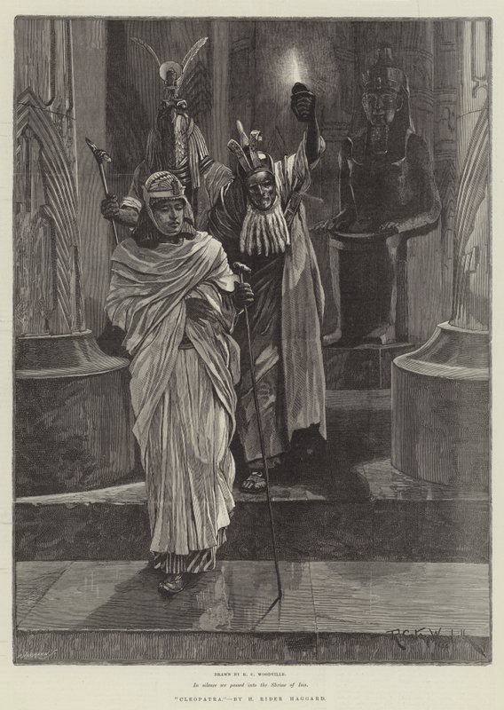 Cleopatra, av H Rider Haggard av Richard Caton Woodville junior