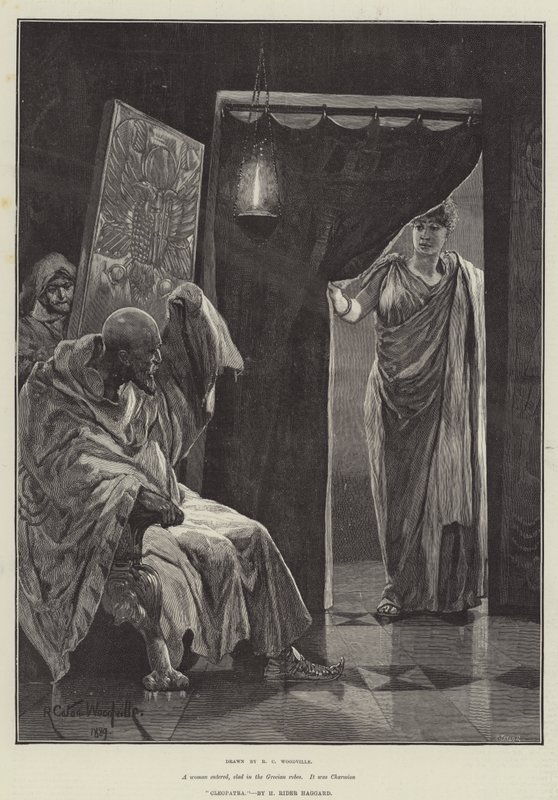 Cleopatra, av H Rider Haggard av Richard Caton Woodville junior