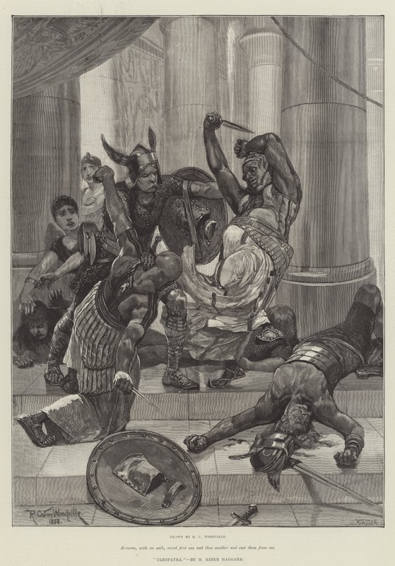 Cleopatra, av H Rider Haggard av Richard Caton Woodville junior