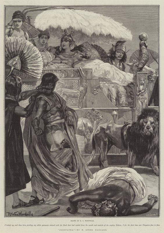 Cleopatra, av H Rider Haggard av Richard Caton Woodville junior
