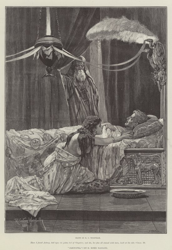 Cleopatra, av H Rider Haggard av Richard Caton Woodville junior