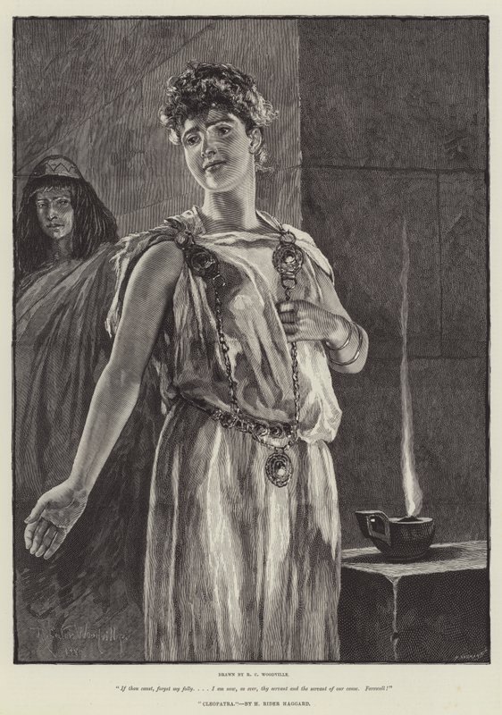 Cleopatra, av H Rider Haggard av Richard Caton Woodville junior