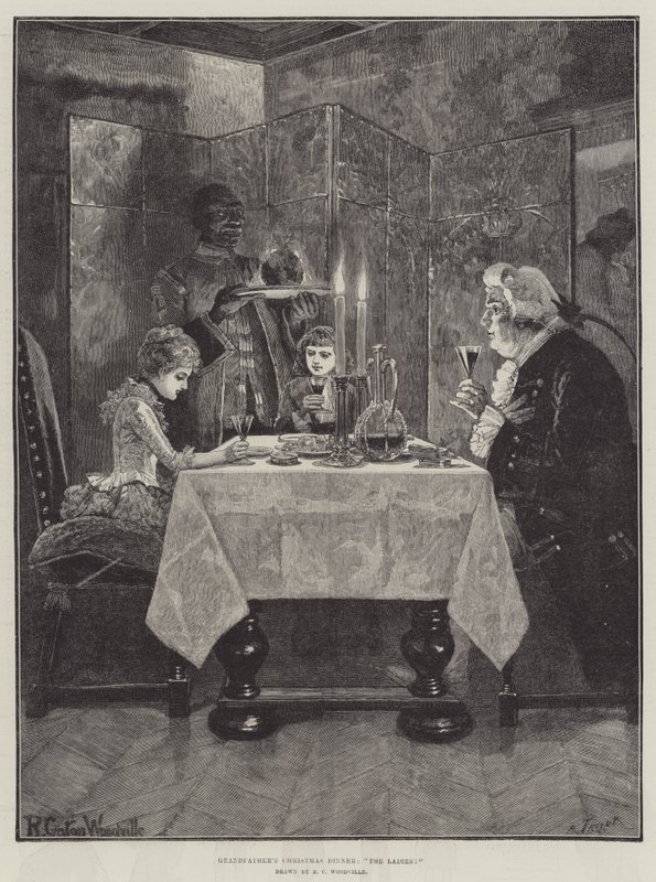 Bestefars julemiddag, damene! av Richard Caton Woodville junior