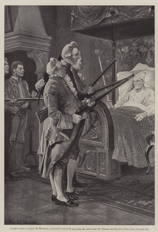 Illustrasjon for A Colonel of The Empire, av Emily Lawless av Richard Caton Woodville junior