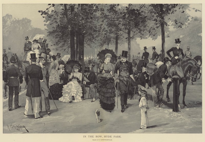 På rad, Hyde Park av Richard Caton Woodville junior