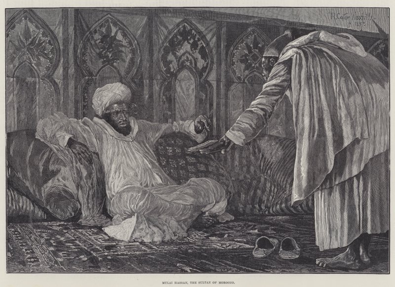 Fra Hassan, sultanen av Marokko av Richard Caton Woodville junior