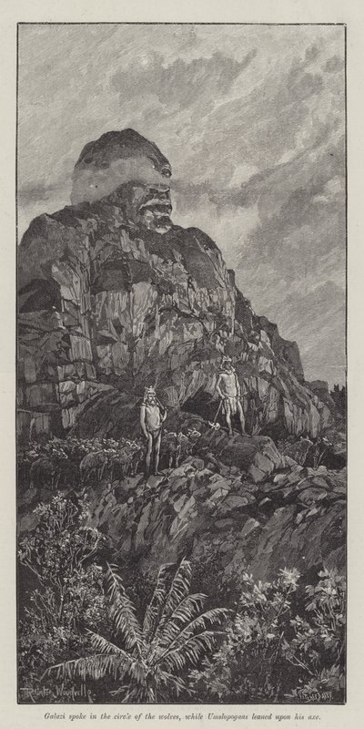 Nada the Lily, av H Rider Haggard av Richard Caton Woodville junior