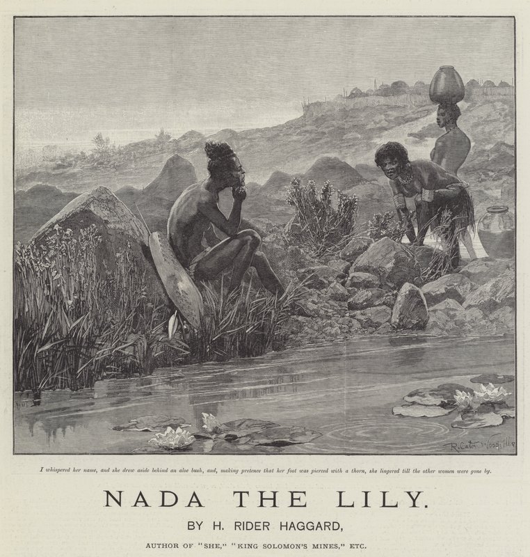Nada the Lily, av H Rider Haggard av Richard Caton Woodville junior