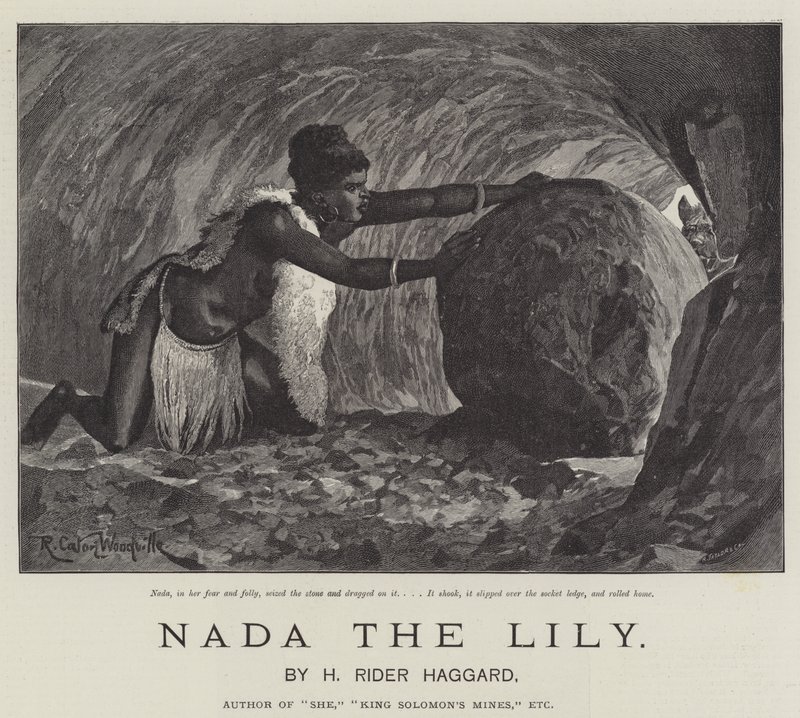 Nada the Lily, av H Rider Haggard av Richard Caton Woodville junior