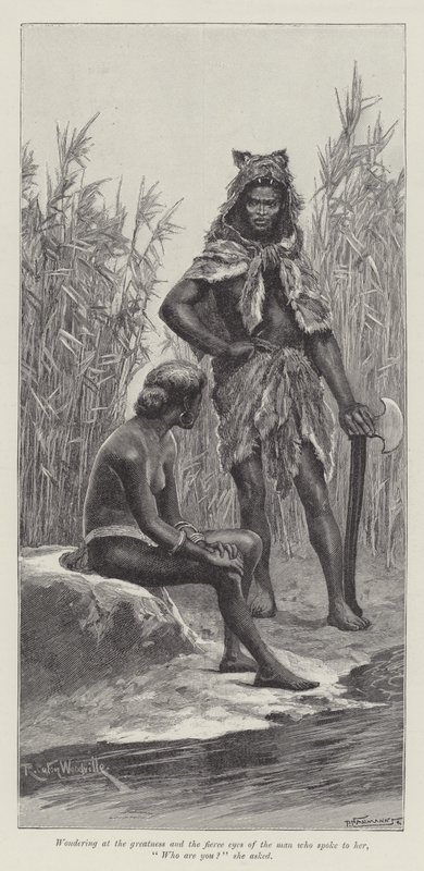 Nada the Lily, av H Rider Haggard av Richard Caton Woodville junior