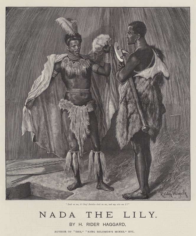 Nada the Lily, av H Rider Haggard av Richard Caton Woodville junior