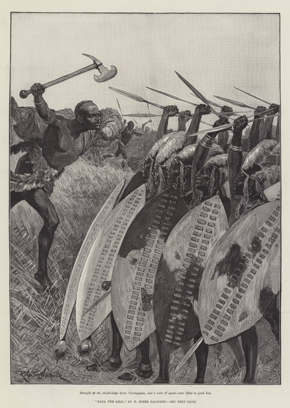 Nada the Lily, av H Rider Haggard av Richard Caton Woodville junior