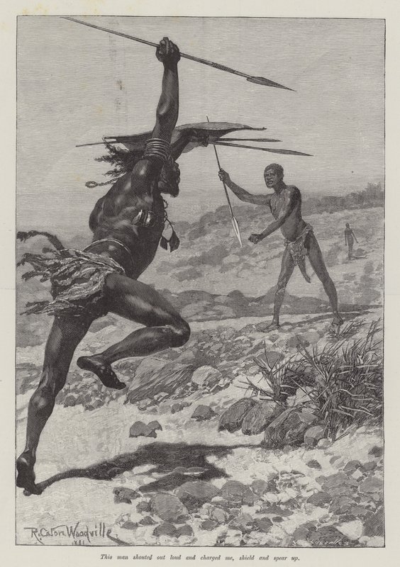 Nada the Lily, av H Rider Haggard av Richard Caton Woodville junior