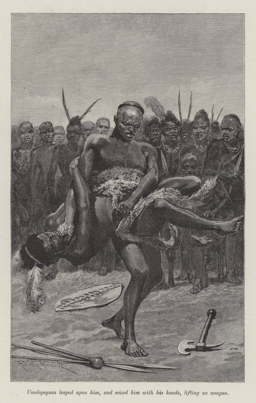 Nada the Lily, av H Rider Haggard av Richard Caton Woodville junior