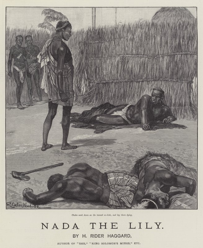 Nada the Lily, av H Rider Haggard av Richard Caton Woodville junior