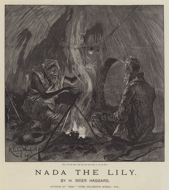 Nada the Lily, av H Rider Haggard av Richard Caton Woodville junior