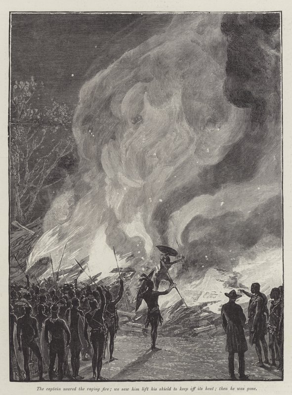 Nada the Lily, av H Rider Haggard av Richard Caton Woodville junior