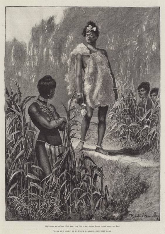 Nada the Lily, av H Rider Haggard av Richard Caton Woodville junior