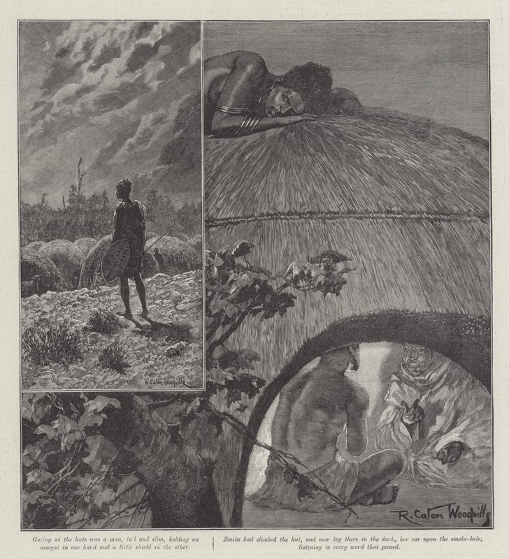 Nada the Lily, av H Rider Haggard av Richard Caton Woodville junior