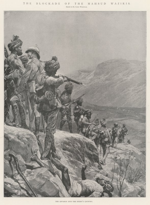 Blokaden av Mahsud Waziris av Richard Caton Woodville junior
