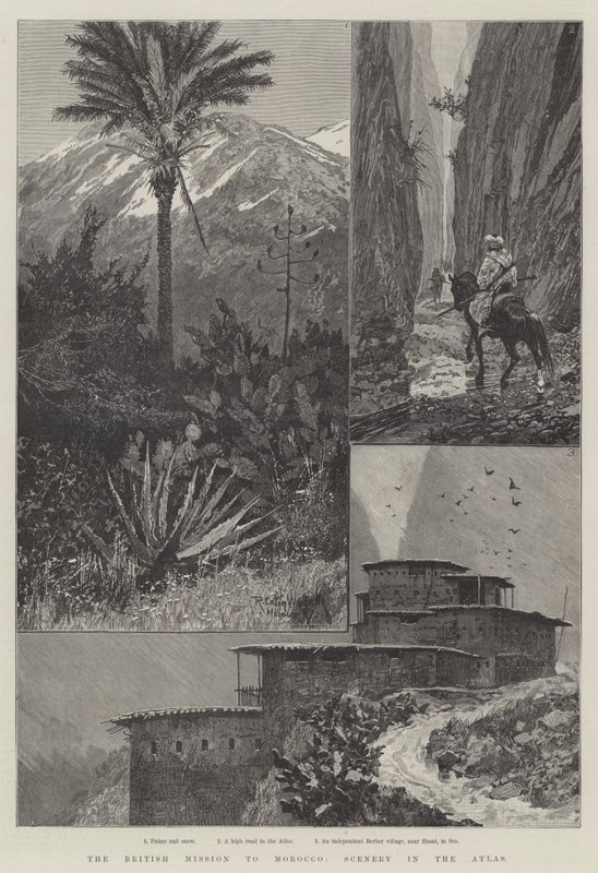 Den britiske misjonen til Marokko, Scenery in the Atlas av Richard Caton Woodville junior