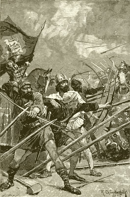 De engelske bueskytterne fra Azincourt av Richard Caton Woodville junior