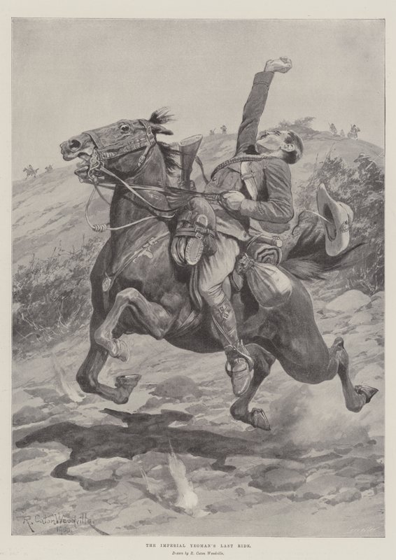 The Imperial Yeomans siste tur av Richard Caton Woodville junior