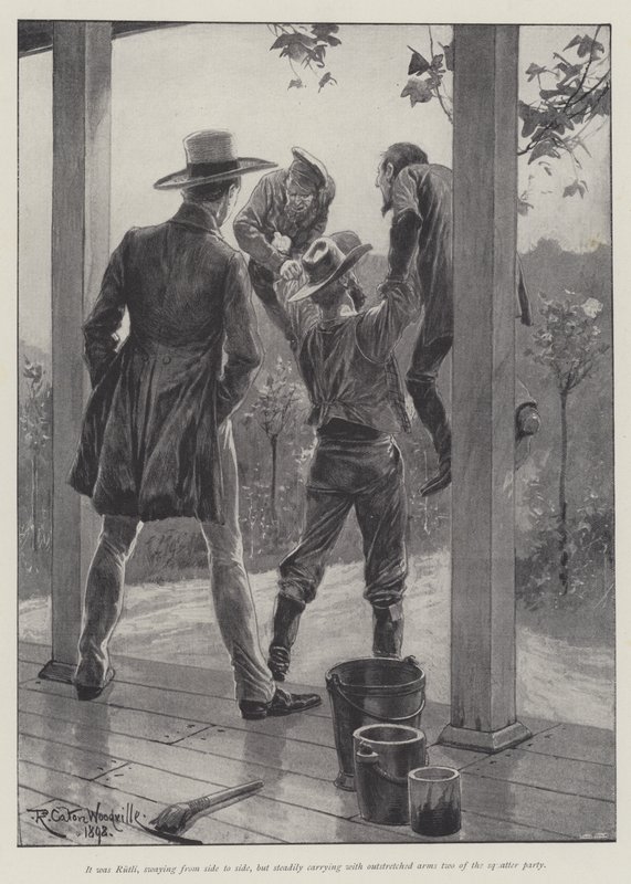 Mannen og fjellet, av Bret Harte av Richard Caton Woodville junior
