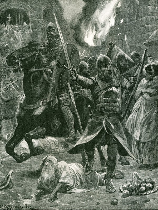 Resultatet av anerkjennelsen av William I, juledag, 1066 av Richard Caton Woodville junior
