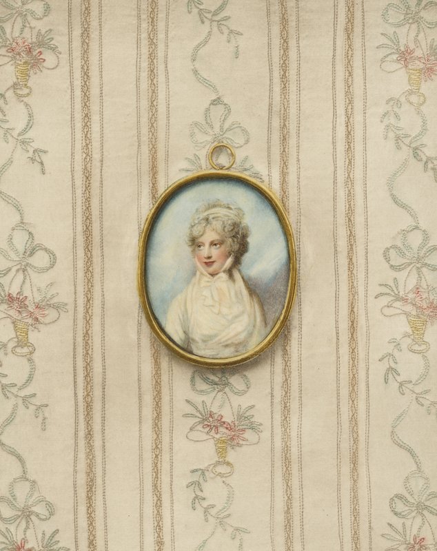Portrett av prinsesse Sophia, 5. datter av kong George III av Richard Cosway
