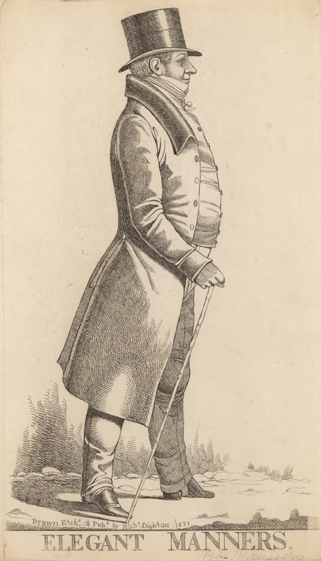 Charles Manners Sutton; 1. Viscount Canterbury; Elegant oppførsel av Richard Dighton