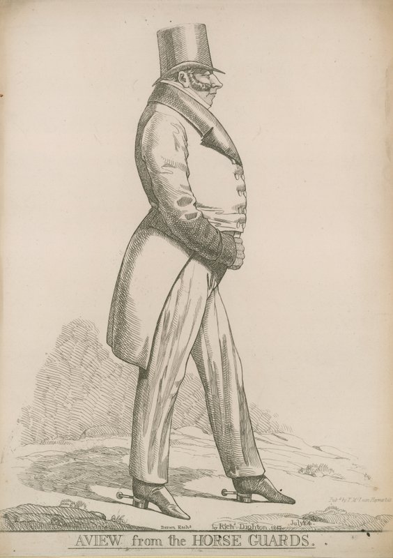 Sir Robert Bolton; Utsikt fra hestevaktene av Richard Dighton