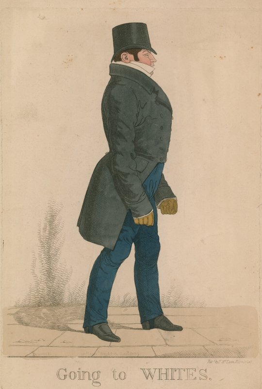 William Arden, 2. baron Alvanley; Skal til Whites av Richard Dighton