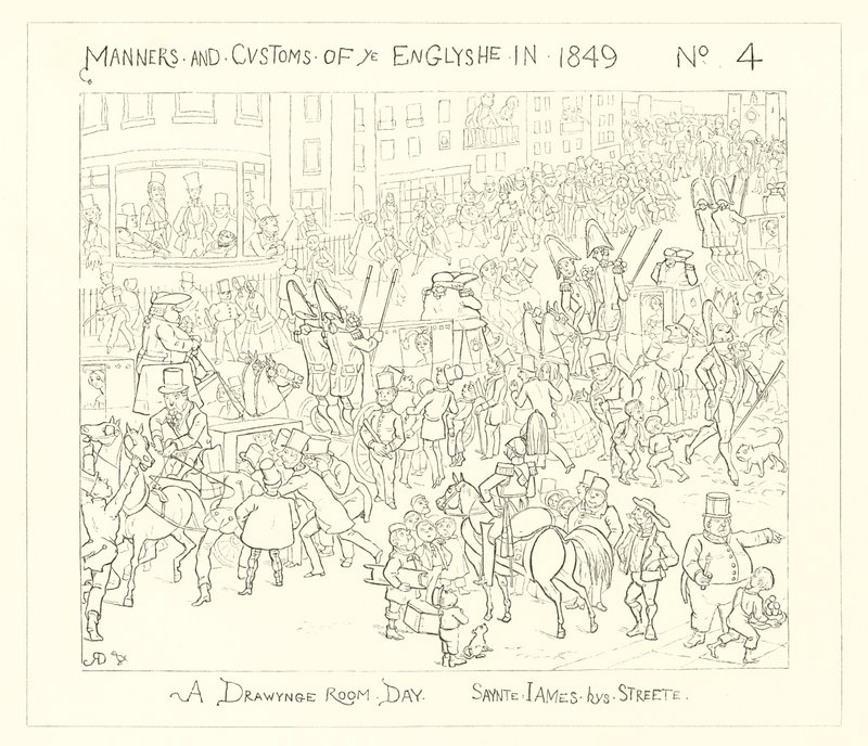 1849, A Drawing Room Day, St James
