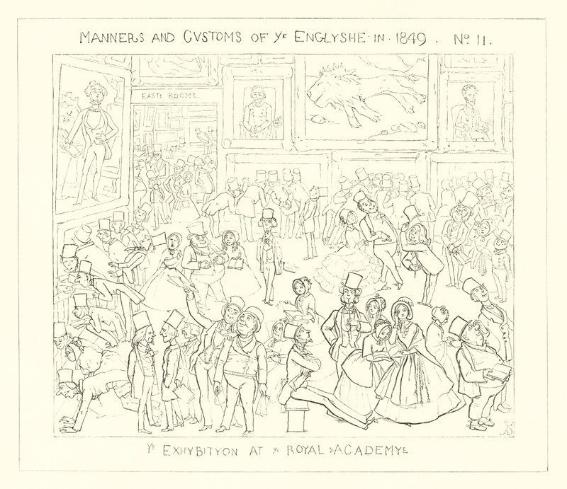 1849, en utstilling ved Royal Academy av Richard Doyle