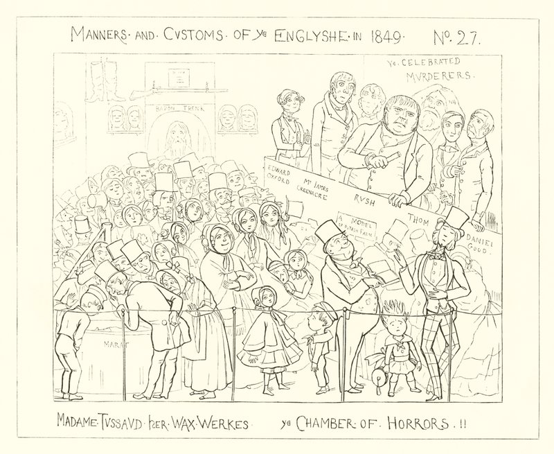 1849, Madame Tussauds Waxworks, The Chamber of Horrors av Richard Doyle