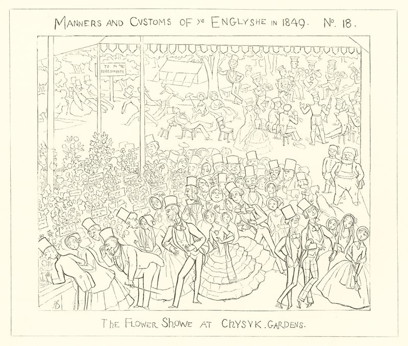 1849, The Flower Show i Chiswick Gardens av Richard Doyle