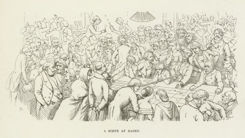 En scene i Baden av Richard Doyle