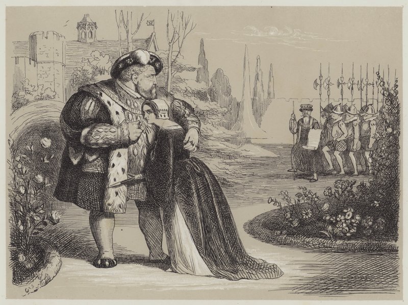 Kritisk øyeblikk i livet til Catherine Parr (akvatint) av Richard Doyle