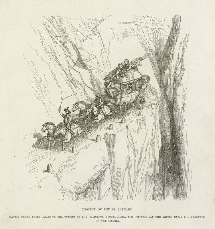 Nedstigning av St Gothard av Richard Doyle